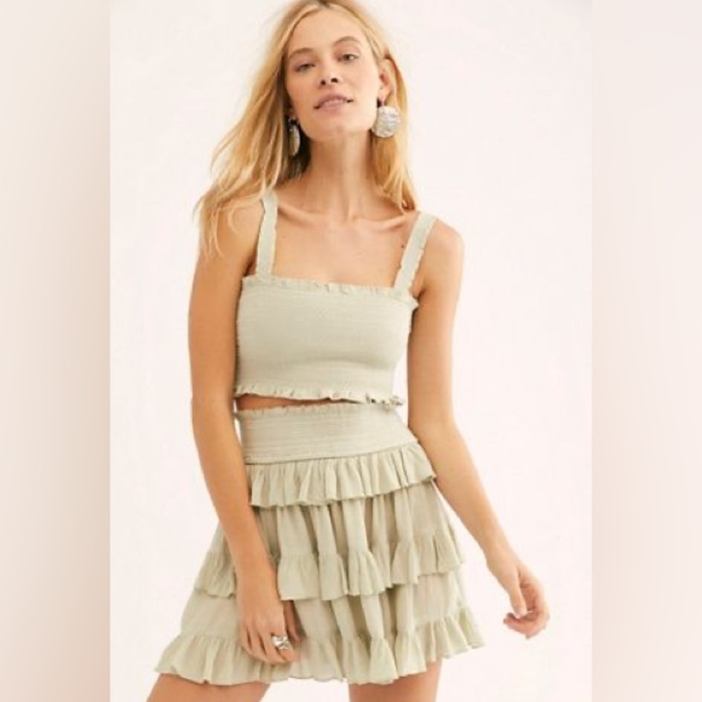 Mint green Thalia free people 2 piece set
